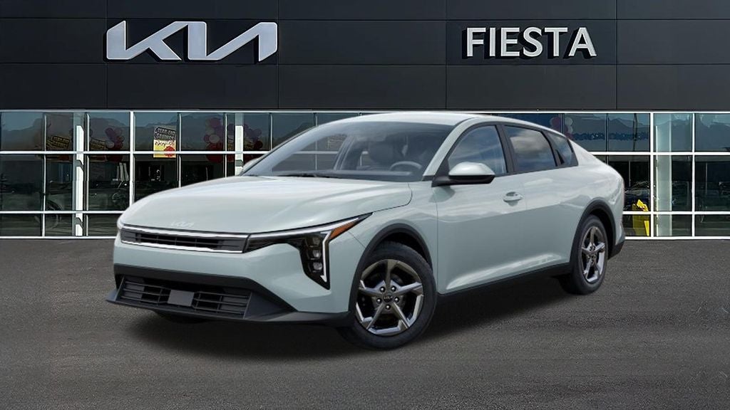2026 Kia K4 LXS in Morning Haze — front three-quarter view