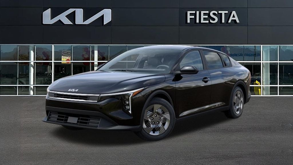 2026 Kia K4 LX in Aurora Black — front three-quarter view