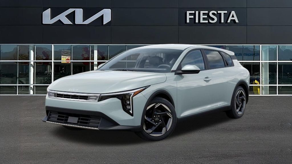 2026 Kia K4 EX in Morning Haze — front three-quarter view