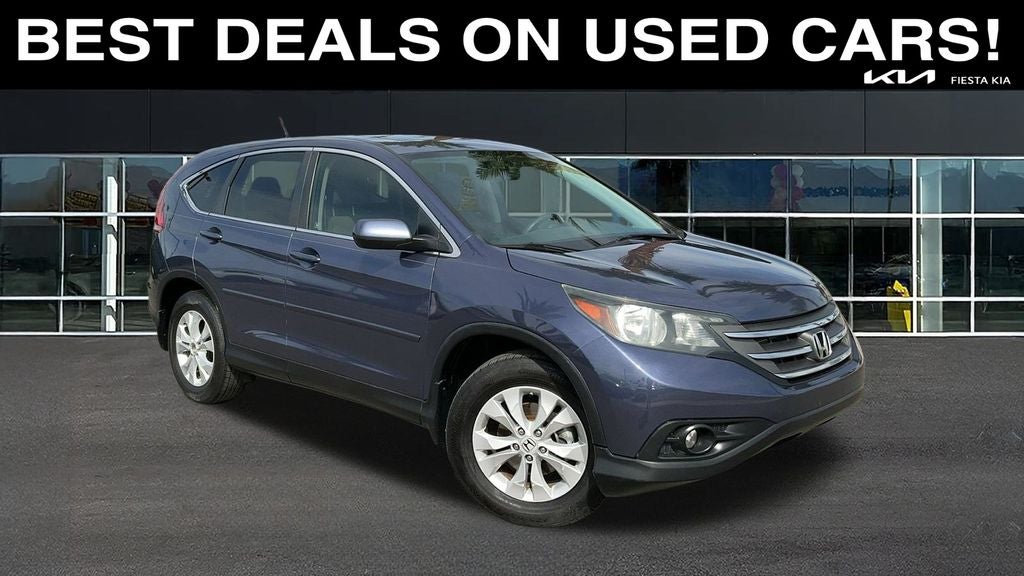 2012 Honda CR-V EX in Blue — front three-quarter view