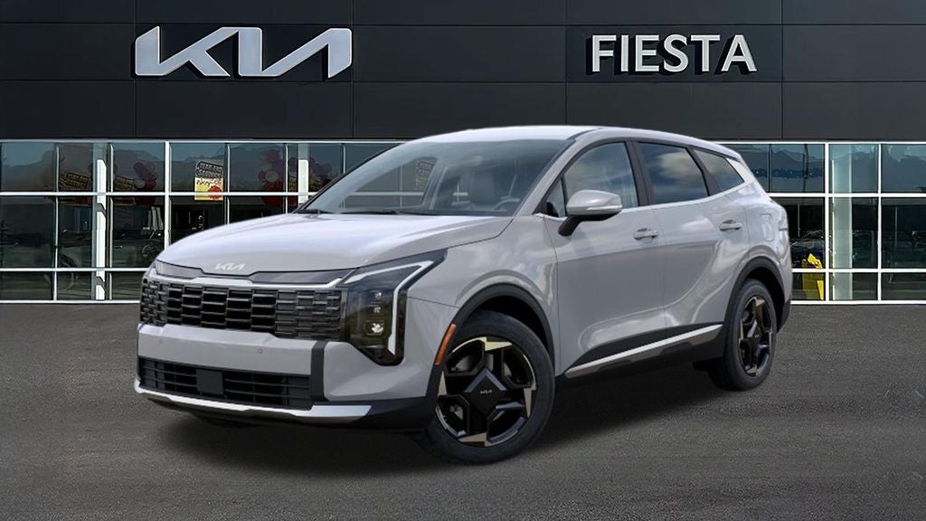 2026 Kia Sportage EX in Wolf Gray — front three-quarter view