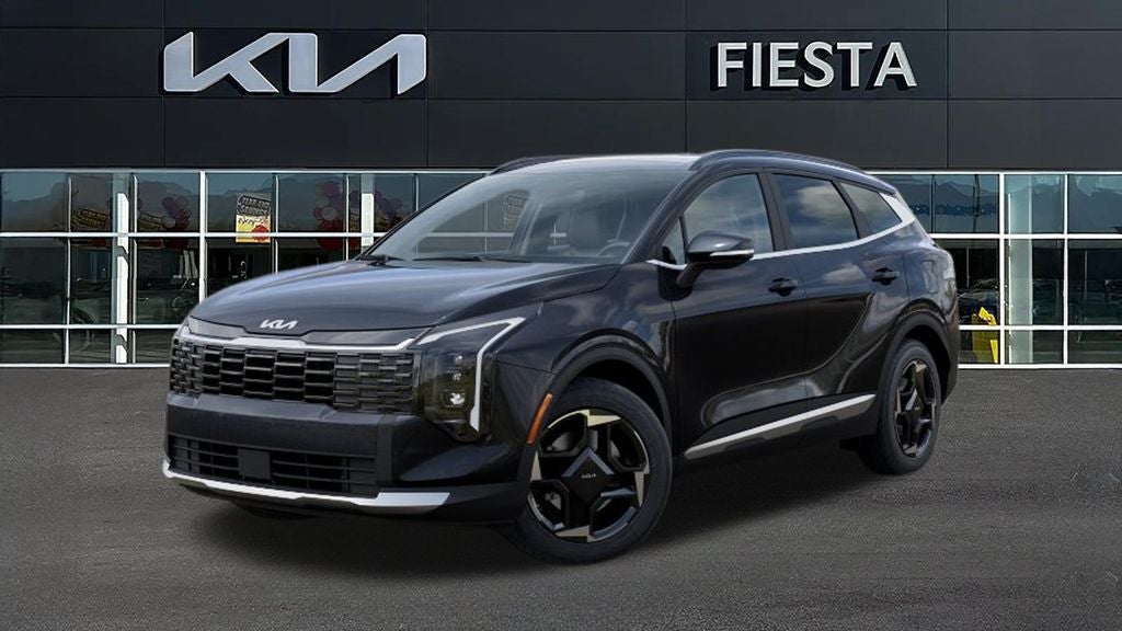 2026 Kia Sportage EX in Gray Metallic — front three-quarter view