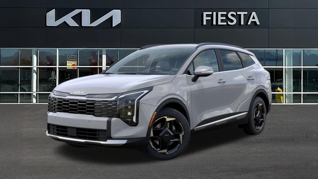 2026 Kia Sportage EX in Gray — front three-quarter view