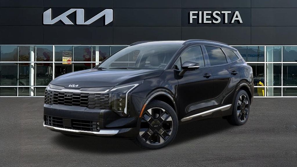 2026 Kia Sportage SX-Prestige in Panthera Metal — front three-quarter view