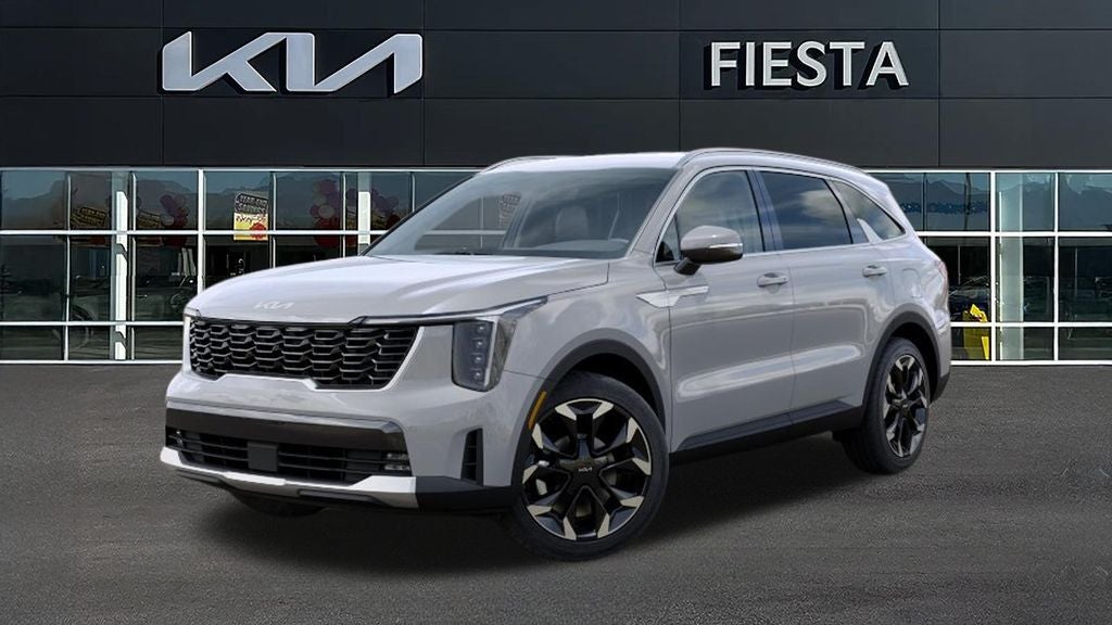 2026 Kia Sorento EX in Wolf Gray — front three-quarter view