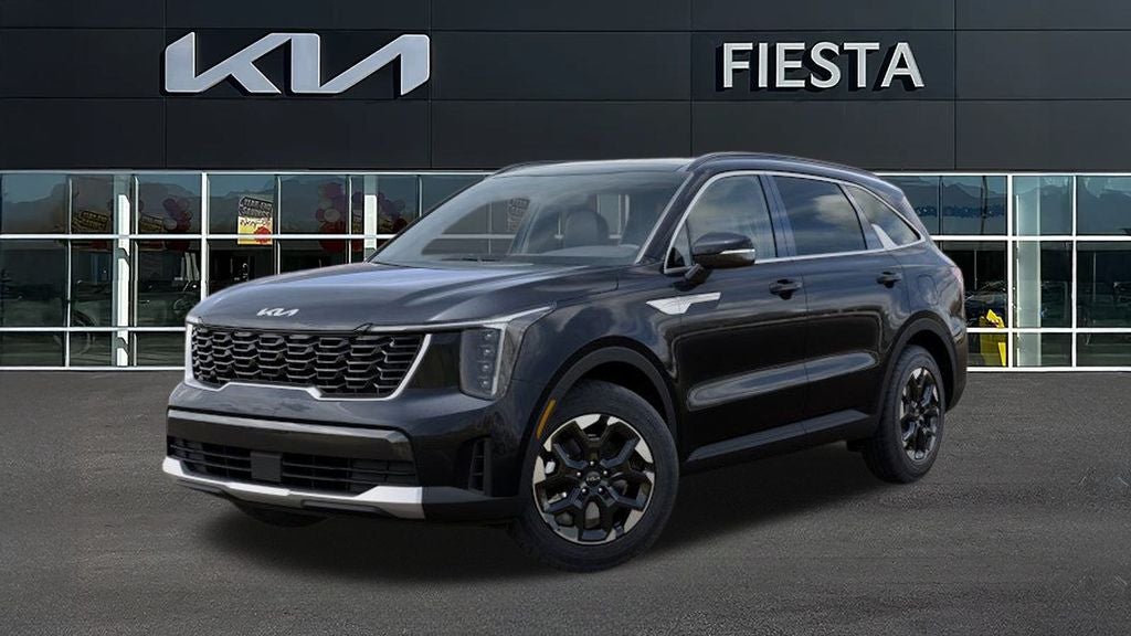2026 Kia Sorento S in Panthera Metal — front three-quarter view