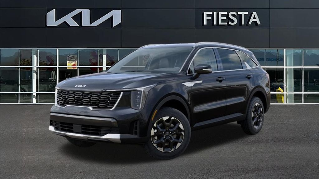 2026 Kia Sorento S in Panthera Metal — front three-quarter view