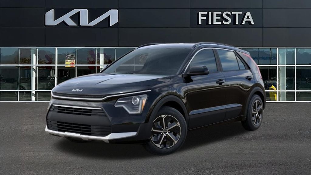 2026 Kia Niro LX in Aurora Black Pearl — front three-quarter view