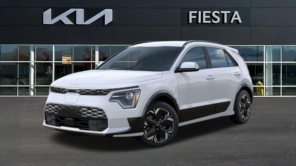 2026 Kia Niro EV Wind in Snow White Pearl — front three-quarter view