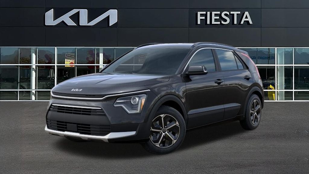 2026 Kia Niro EX in Gray — front three-quarter view
