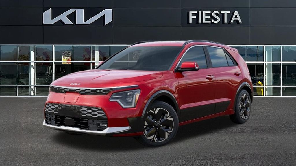 2026 Kia Niro EV Wave in Red — front three-quarter view