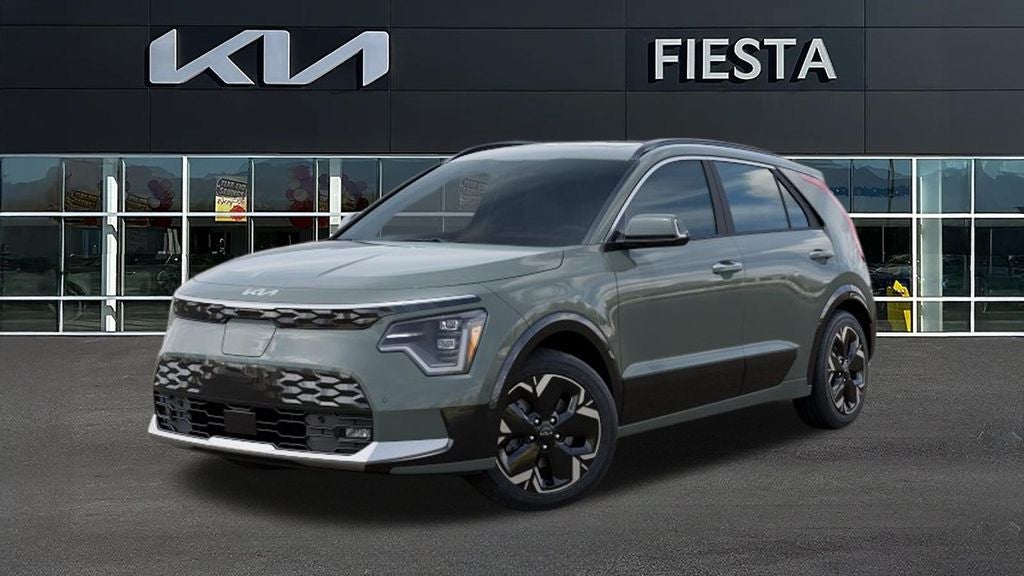2026 Kia Niro EV Wave in Green — front three-quarter view
