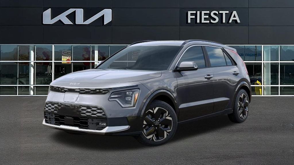 2026 Kia Niro EV Wave in Steel Gray — front three-quarter view