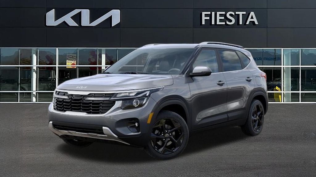 2026 Kia Seltos EX in Steel Gray — front three-quarter view
