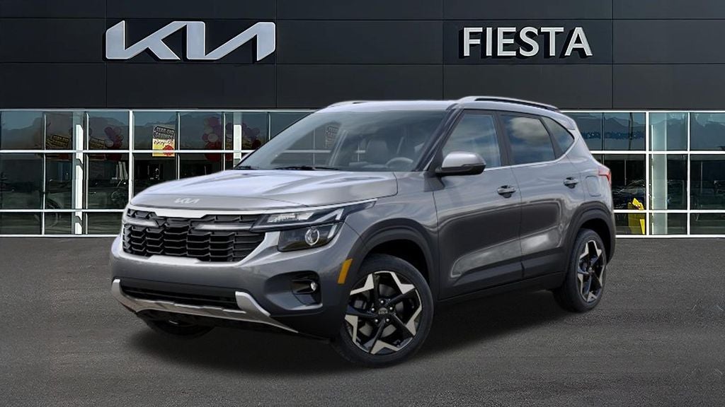 2026 Kia Seltos EX in Steel Gray — front three-quarter view
